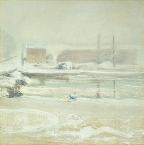 River Scene vid Cos Cob, av John Henry Twachtman