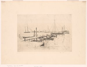 Yacht Dock av John Henry Twachtman