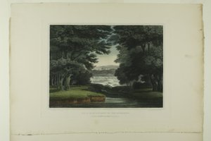 Falls of St. Anthony på Mississippi, tallrik sju av det första antalet pittoreska vyer av amerikanskt landskap