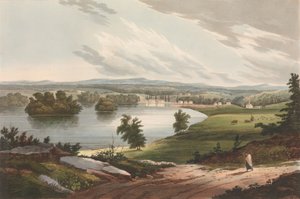 Fort Edward nr 10 i Hudson River Portfolio, 1822-23.