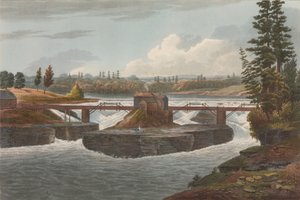 Glens Falls nr 6 i Hudson River Portfolio, 1822.