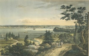 New York från Weehawk av John Hill