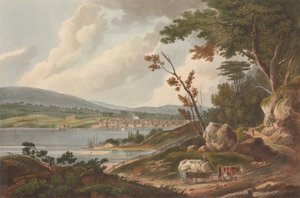 Newburg [Newburgh] nr 14 i Hudson River Portfolio, 1825.