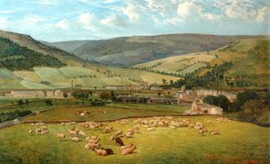 Mytholmroyd & Cragg Vale från Ewood Hall, 1869