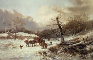 Vinter på gränsen till Sherwood Forest av John Holland