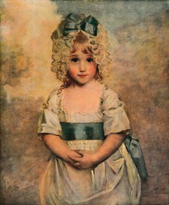 Charlotte Augusta Papendiek vid fem års ålder, 1788, 1914.
