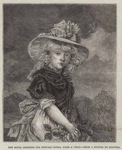 Hennes kungliga höghet prinsessan Sophia när ett barn av John Hoppner