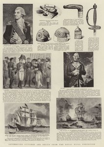 Intressanta bilder och reliker från Royal Naval Exhibition av John Hoppner