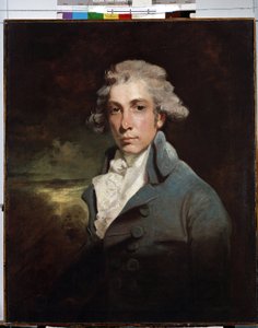 Porträtt av den irländska politikern och dramatikern Richard Brinsley Sheridan (1751-1816)"" (Porträtt av dramatikern och whigstatsmannen Richard Brinsley Sheridan (1751-1816) Målning av John Hoppner (1758-1810) 1700-talet30 Dim. 77 cm. Museum of the av John Hoppner