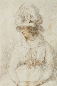 Porträtt av en dam av John Hoppner