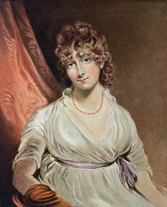 Porträtt av den ärade fru Bouverie graverad av I.R Smith (fl.1800-30)