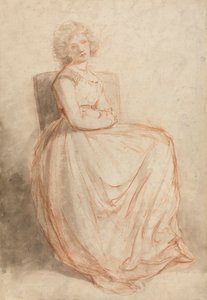 Studie av en sittande kvinna av John Hoppner