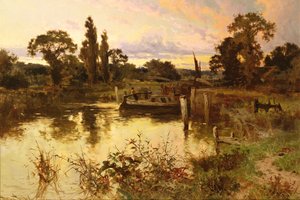 Floden vid solnedgången av John Horace Hooper