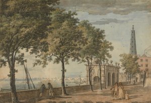 York Watergate och Westminster Bridge av John Inigo Richards