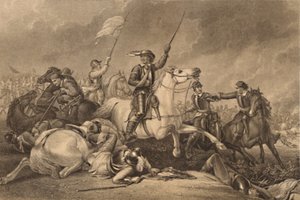 "Cromwell vid slaget vid Marston Moor", 1886 av John J Crew