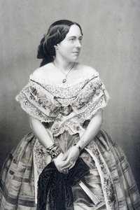 Clara Novello (1818-1908) graverad av D.J. Pund från ett fotografi, från 