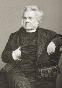 John Angell James (1785-1859) graverad av D.J. Pund från ett fotografi, från 