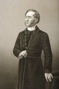 Pastor John Cumming (1707-81) graverad av D.J. Pund från ett fotografi, från 
