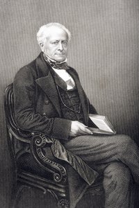 Sir Fitzroy Kelly (1796-1880) graverad av D.J. Pund från ett fotografi, från 