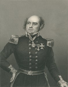 Sir John Franklin graverad av D.J. Pund från ett fotografi, från 