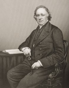 Thomas Binney (1798-1874) graverad av D.J. Pund från ett fotografi, från 