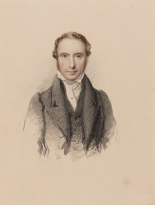Porträtt av Samuel Prout, ca 1820 (wc på papper)