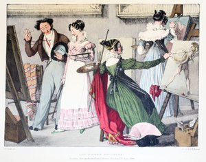 Les Dames Artistes, utgiven av Rodwell och Martin, 1820 av John James Chalon