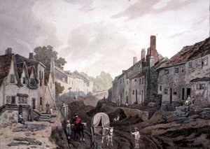 Gatubild, Erith, Kent av John James Chalon