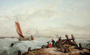 Utanför en holländsk hamn