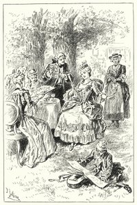 Lady Bettys besök i Bun-House (litho) av John Jellicoe