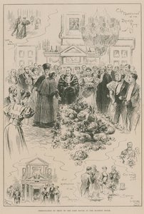 Presentation av frukt till överborgmästaren på Mansion House av John Jellicoe