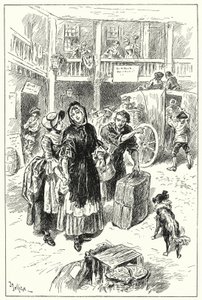 Coachen på Old Angel Inn (litho) av John Jellicoe