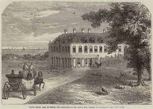 Brook House, Isle of Wight, bostad för Mr Seely, MP, besökt av Garibaldi