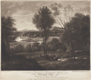 Utsikt över Petersham & Twickenham Meadows från Richmond Hill av John Jones