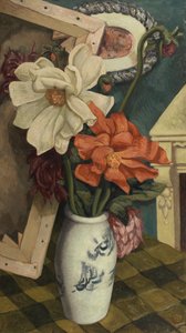 Stilleben med Dahlior av John Joseph Wardell Power