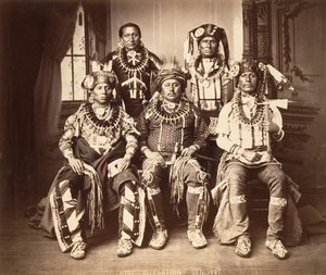 Otoe-Missouri delegater, 1881. av John K. Hillers.
