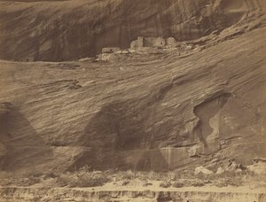 Ruiner av klippbostäder, Canyon de Chelly,1889 (foto)