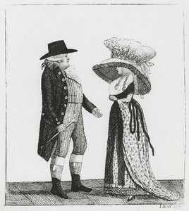 Kapten Dalrymple och Penelope Macdonald, 1787 av John Kay