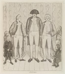 Charles Byrne; James Burnett, Lord Monboddo; William Richardson; John Bell; Baillie Kyd av John Kay av John Kay