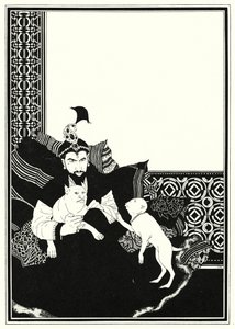 Illustration till historien om Aladdin och den underbara lampan (litho)