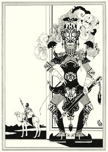 Illustration till historien om Aladdin och den underbara lampan (litho)
