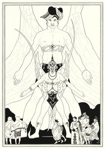 Illustration till historien om Aladdin och den underbara lampan (litho)