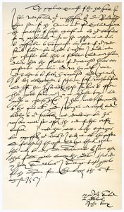 Brev från John Knox till Sir Nicholas Throgmorton, 6 augusti 1561.