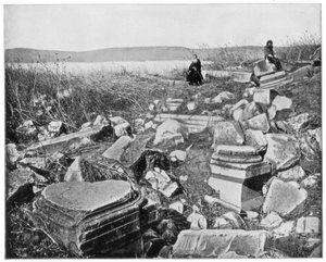 Kapernaum, Galileen, Palestina, sent 1800-tal av John L. Stoddard