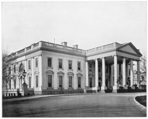 Vita huset, Washington DC, sent 1800-tal. av John L. Stoddard