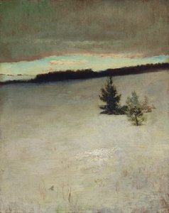 Snow Field, Morgon, Roxbury av John La Farge