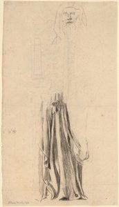 Studie för Moses - Trinity Church, Boston av John La Farge