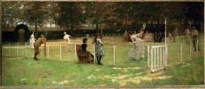 Ett parti tennis (målning på duk) av John Lavery