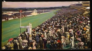 Gold Cup, Ascot, den kungliga inhägnaden av John Lavery