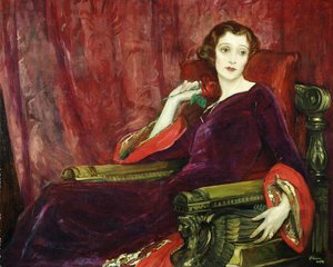 Den röda rosen, 1923 av John Lavery